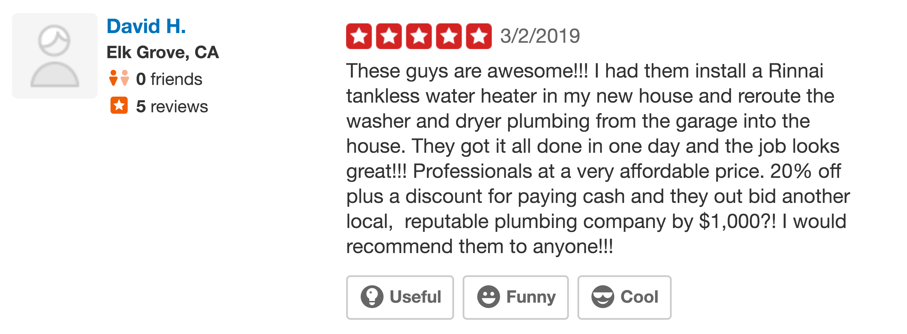 yelp review